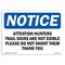 Signmission OSHA Notice, 5" Height, Attention Hunters Trail Signs Are Not Edible Sign, 7" X 5", Landscape OS-NS-D-57-L-10211 - alternate 1